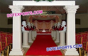 ประตูทางเข้าธีมนกยูงรอยัลงานแต่งงานของอินเดียต้อนรับประตูตกแต่งทางเข้าธีมนกยูงไฟเบอร์ - Product Image 4