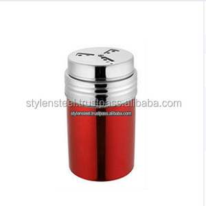 Stainless Steel Multi-Size Herb & Spice <b>Shaker</b> <b>Bottle</b> Multi-Color Metal Condiment Container for Salt Pepper & Other Seasonings - Product Image 3