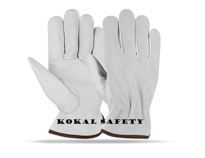 Guantes de seguridad de cuero de piel de cabra suave de alta calidad Tamaño XL Guantes de conductor de aparejo Construcción al aire libre 5 Guantes de soldadura de protección - Product Image 5