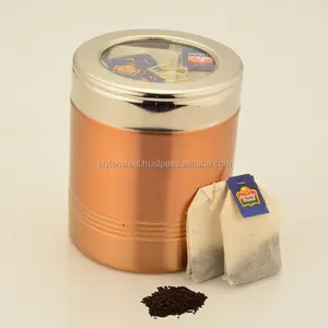 กล่องใส่ชาโลหะทรงกลม,กระป๋องสเตนเลสสตีลกล่องใส่ชา - Product Image 1