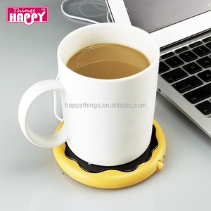 Happythings Factory Direct Bureau USB Portable Donut Cookie Design Chauffe-gobelet Chauffe-gobelet Stock - Product Image 2