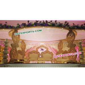 Mandap de Paisley de madera para boda india Mandap de boda de fabricante Mandap DE BODA nuevo diseño Venta De fábrica DST EE. UU. - Product Image 1