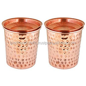 Vaso de cobre martillado impreso con logotipo personalizado Suministro a granel de pulido brillante de fabricante y proveedor de metal - Product Image 5