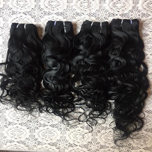 Extensiones de cabello Remy virgen indio Paquetes de ondas sueltas de onda de agua brasileña Extensiones de cabello humano indio Extensiones de cabello Premium - Product Image 1