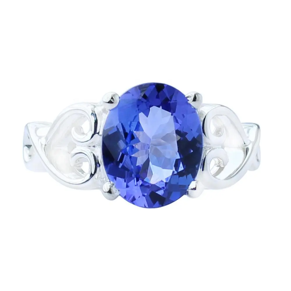 Anelli in filigrana di design colore CZ 925 anelli in argento Sterling diamante anello di dichiarazione di gioielleria raffinata Non appannante per le donne