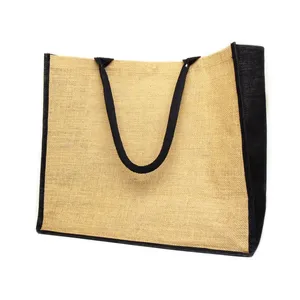 खरीदारी के लिए प्रोमोशनल आरामदायक जूट बैग, शॉपिंग किराना बैग लोगो, भारत में अतिरिक्त बड़े जूट बैग निर्यातक।