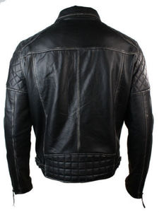Best Reversible Breathable <b>Waterproof</b> <b>Winter</b> Zipper Closure Quilted Lambskin Leather <b>Jacket</b> Men Handmade Genuine Finished Air XS - Product Image 3