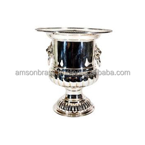 Cubo de hielo de lujo de mesa Cubo de hielo de champán de metal y bañera de bebidas L Cubo de champán Bañera de hielo Bañera de cerveza de metal Enfriador de vino - Product Image 2