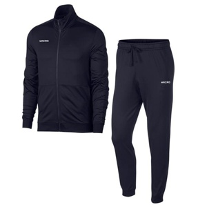 Venta al por mayor Unisex invierno chándal cremallera chaqueta pantalones traje de entrenamiento personalizado ropa deportiva transpirable secado rápido 100% poliéster - Product Image 1