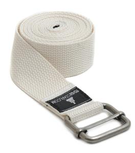 Sangle de yoga en coton réglable - Longueurs de 6, 8, 10 pieds Option de marque privée pour le sport et les loisirs D-Strapping - Product Image 1