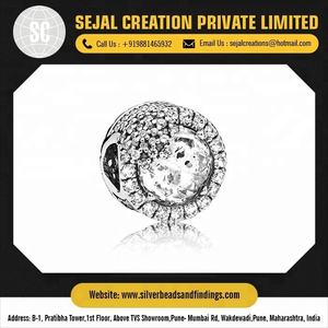 Cuenta de disco Brillante De plata de ley 925, pulido alto para componentes y hallazgos de joyería - Product Image 6