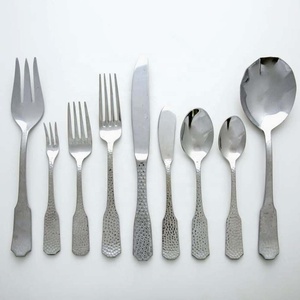 สแตนเลสช้อนส้อมและสลัดชุดเสิร์ฟตอก - Product Image 2