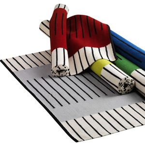 Tapis de couleur grise en laine, pas cher, fabricant indien, bas quantité minimale de commande, prix de gros, Technique de tissage à la main - Product Image 1