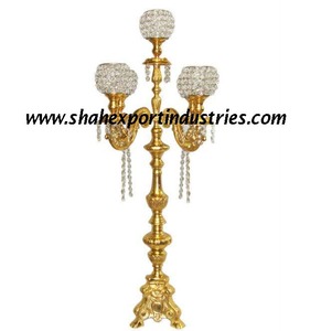 Candelabro de Aluminio Dorado de Primera Calidad, Estilo Barroco, Repujado, Ecológico, Hecho a Mano, Tamaños Personalizados, Tazón Brillante para Velas de Té - Product Image 6