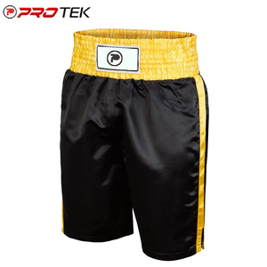 Pantalones cortos de boxeo de satén cómodos hechos en Pakistán para entrenamiento y competición - Product Image 4
