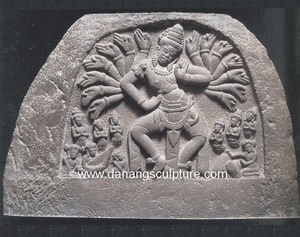 รูปปั้นหินอ่อนเทพเจ้าฮินดูโบราณเต้นรำพระศิวะแกะสลักด้วยมือสไตล์ตะวันออกกลางแจ้ง/สวน/ในร่ม/Use-DSF-CP045วัด - Product Image 1