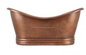 ยืนฟรีทองแดงอ่างอาบน้ำในมือโบราณทำทองแดงอ่างอาบน้ำที่มี100% ทองแดงบริสุทธิ์อ่างอาบน้ำ - Product Image 4