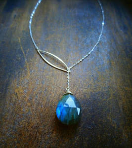 Colgante de Plata de Ley 925, labradorita, GEMA, joyería de plata hecha a mano - Product Image 1