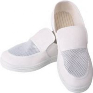 Chaussures et bottes antistatiques ESD pour salle blanche avec empeigne en maille et semelle extérieure en SPU, blanches, toutes saisons, SI SI-703 - Product Image 1