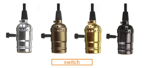 Đui Đèn <span class=keywords><strong>E27</strong></span> Với Công Tắc Retro Dây Tóc Edison Bóng Đèn Mặt Dây Chuyền Cổ Điển Đui Đèn - Product Image 2