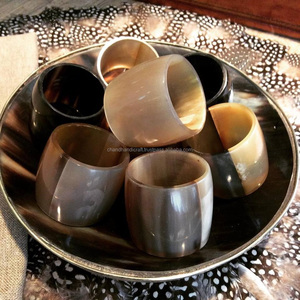 Anneau de serviette en corne de mariage, poli et brillant, pour femmes - Product Image 3