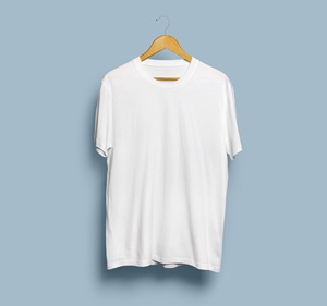 เสื้อยืดสีพื้นสำหรับผู้ชายทรงปกติย้อมสีผ้าฝ้าย100% งาน OEM ตามสั่ง - Product Image 6