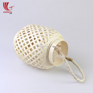 ตกแต่งทอผ้าเทียนไม้ไผ่โคมไฟขายส่งจากเวียดนาม - Product Image 4