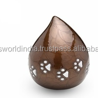 Urna Funeraria Metálica de Estilo Americano Grande para Mascotas, Midnight, de Brassworld India - Product Image 3