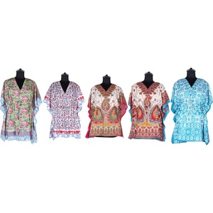 Caftán corto informal elegante sin mangas para mujer, gran oferta - Product Image 2
