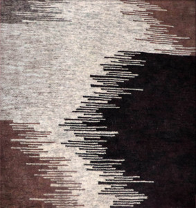 Tapis indien fait à la main moderne Ikat Design doux laine mélange couleurs coupe Pile Technique décoration intérieure ensembles de tapis anti-dérapant - Product Image 2