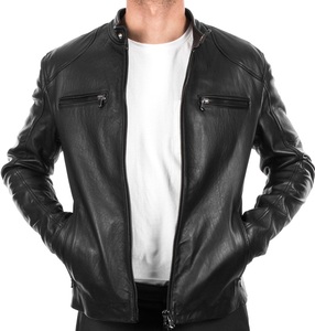 Chaqueta de cuero para motocicleta Diseño OEM para hombres Hecho para soportar paseos en invierno con comodidad y protección fuerte - Product Image 2