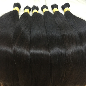 Вьетнамская заводская цена на объемные прямые волосы Remy, выровненные кутикулы для плетения необитанных высококачественных человеческих волос - Product Image 1