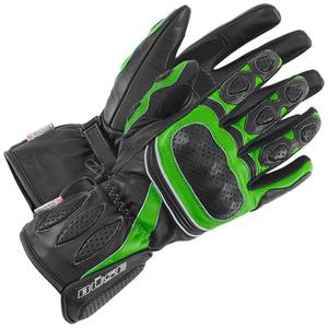 GL Girl-guante de piel de cabra para mujer, guante de piel de cabra con lazo, terciopelo negro, liso, OEM - Product Image 3