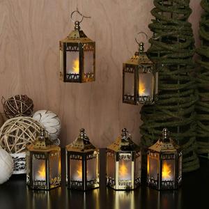 Mini lanternes d'étoile d'or de décor de Noël pour la maison décorative - Product Image 1
