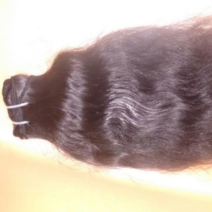 Cabello humano Remy crudo del sur de la India alineado con cutícula DE LA India, productos suaves y lisos, nuevos artículos, 100% ondulado crudo sin procesar - Product Image 1