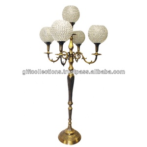 <b>crystal</b> globe candelabra for wedding floor candelabra decorative centerpieces - Product Image 2
