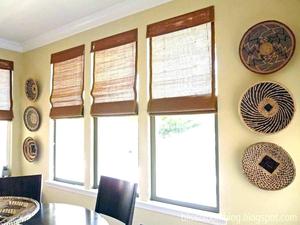 Cesta de decoración de arte de pared de ratán redonda hecha a mano de alta calidad estilo de pueblo Popular barato al por mayor para decoración del hogar - Product Image 5