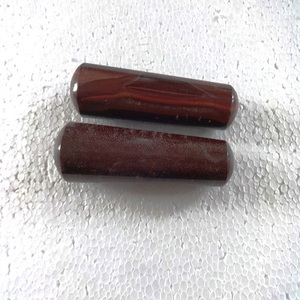 หินโมราคริสตัลพลอยตาเสือสีแดงธรรมชาติเจียระไนหินกึ่งมีค่าเรียบสำหรับนวดและบำบัด - Product Image 1