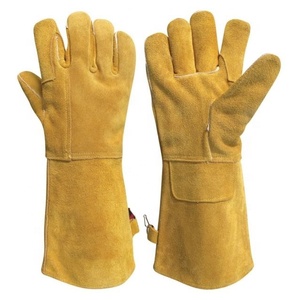 EN 388 Gants de soudage Tig Taille XL Gants de sécurité imperméables, anti-coupures, antidérapants et anti-chocs en cuir fendu - Product Image 1