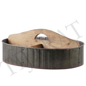 Venta caliente desayuno comida forma cuadrada al por mayor de color personalizado decorativo té café servir bandeja de hierro para el hogar y hoteles - Product Image 6