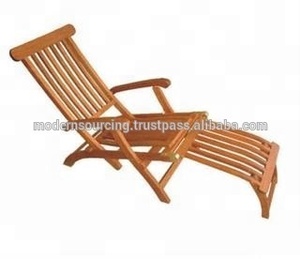 Muebles de exterior de acacia y teca, tumbona, tumbona de piscina, tumbona, salón de sol, tumbona doble de madera, silla de jardín de madera - Product Image 2