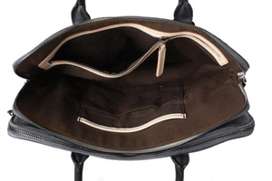 Bolsa de mensajero de cuero auténtico para ordenador portátil de viaje, bandolera Vintage de cuero de grano completo, bolsa de mensajero para ordenador portátil - Product Image 6