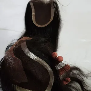 Direct factory-base de seda con cierre frontal, 4x4, 5x5, 13x4, pelucas de cabello humano malayo con base de seda - Product Image 1