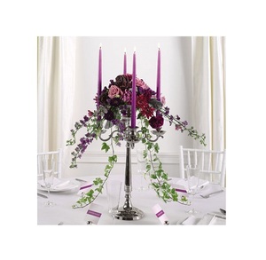 Candélabre en cristal magnifiquement fabriqué à la main avec bol de fleurs pour la maison bureau mariage noël décorations d'anniversaire de pâques - Product Image 1