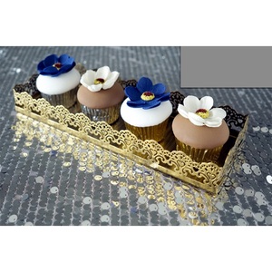 Plateau de service à gâteaux en filigrane métallique, nouveau Design décoratif pour les mariages et les fêtes - Product Image 6
