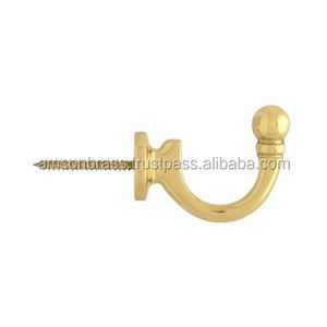 Highest Quality Metal Coat <b>Hook</b> Luxury Design Decorative Coat <b>Hook</b> Designer Brass <b>Hooks</b> <b>for</b> Home <b>Wall</b> Mount - Product Image 1