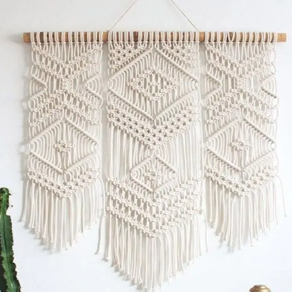 Groot Formaat Macrame Muur Opknoping Voor Thema Bruiloftsfeest Decoratie Stof Kunst Kartonnen Doos Aangepast Klassiek Decoratief