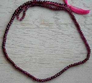 AAA Quality Natural <b>Garnet</b> Faceted Rondelle Loose Beads High End <b>Garnet</b> Product - Product Image 1