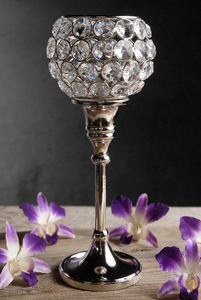 Bougeoir en cristal d'or de haute qualité pour la décoration à la maison décoration de bureau décoration de Festival - Product Image 4