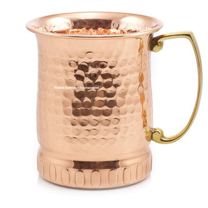 Tasses en cuivre de 16 oz avec poignée en laiton ensemble de 2 Noël - Product Image 4